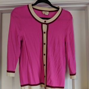 Bright Pink Cardigan Sweater by kate spade